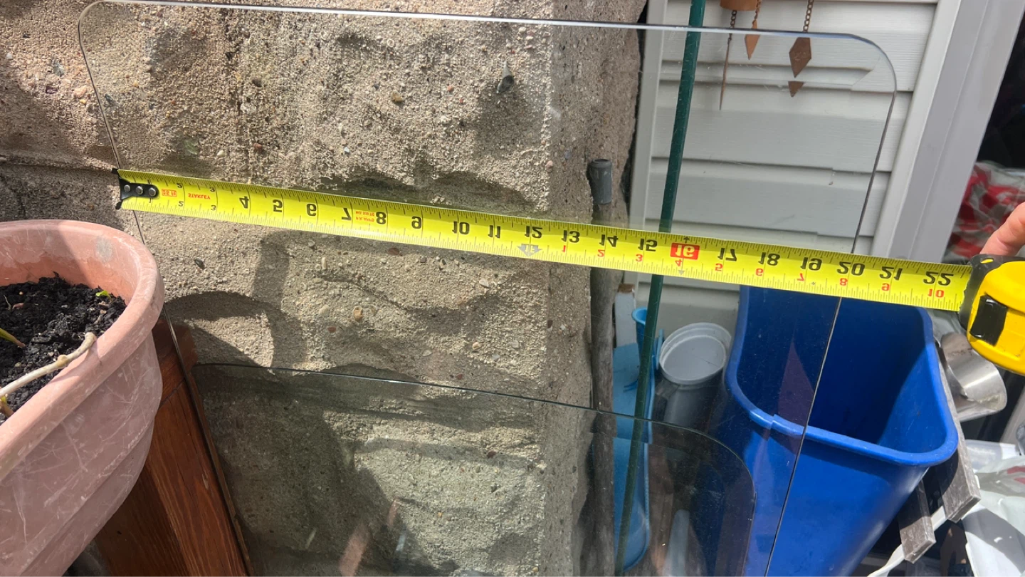 Large rectangular Clear Glass Panel - photo 4