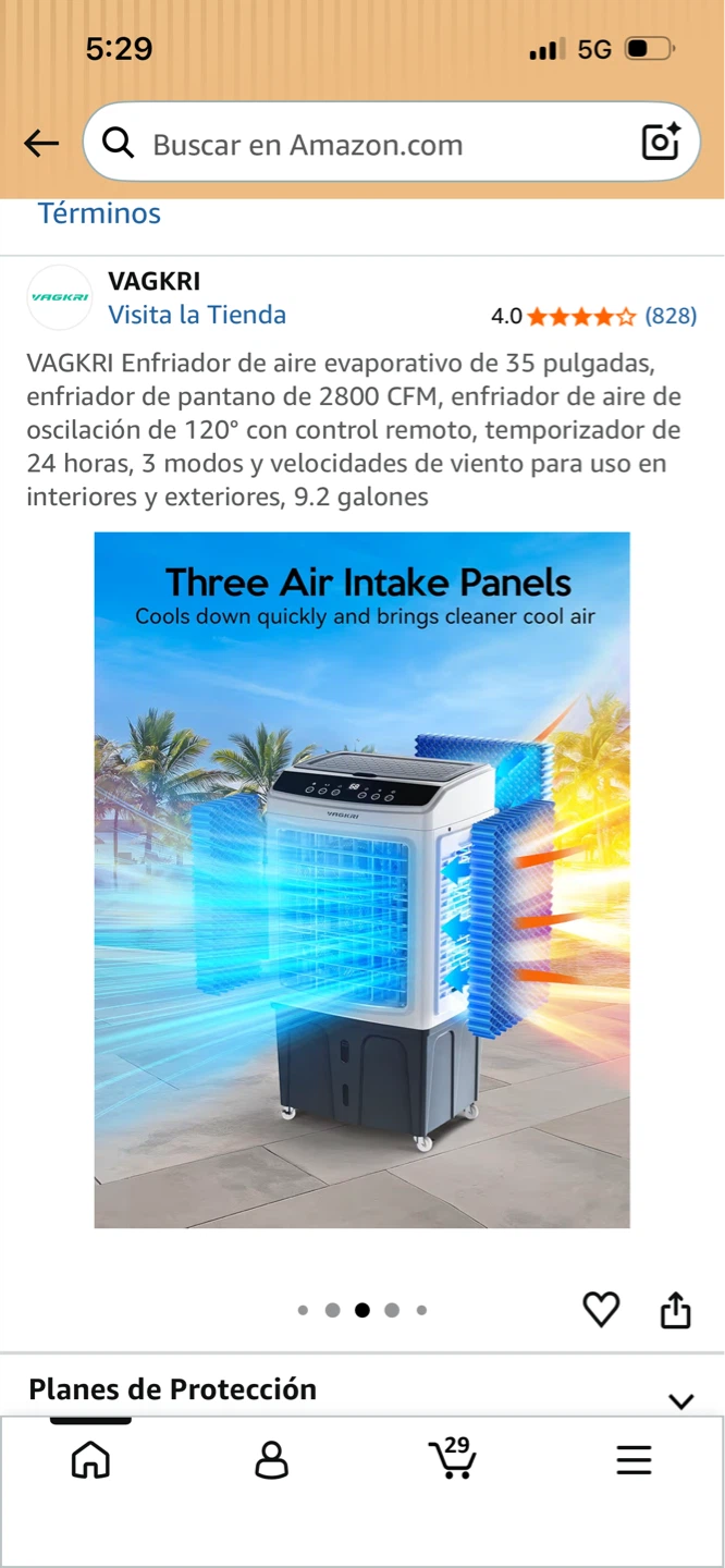 VAGKRI Evaporative Air Cooler with Remote - photo 5