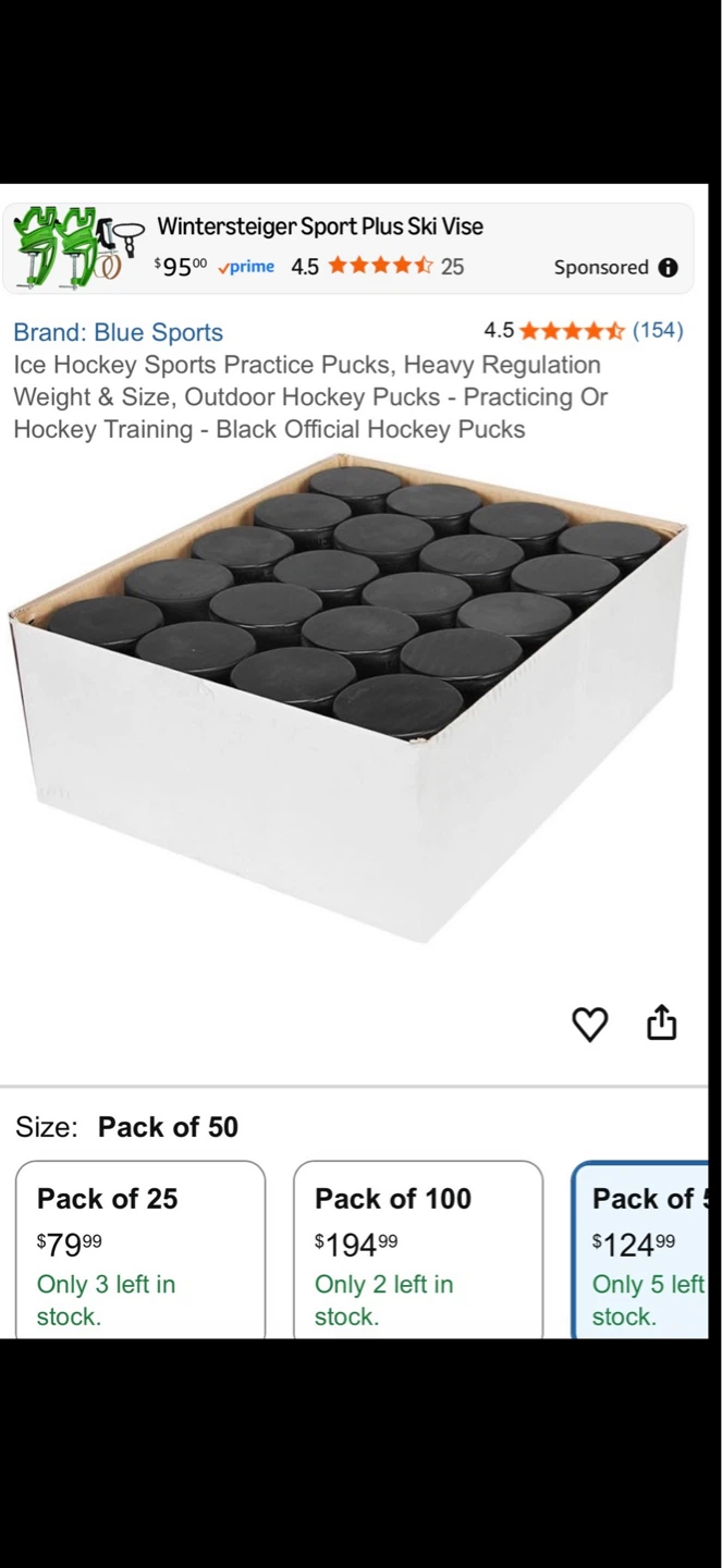 (NEW) Official Regulation Hockey Pucks
