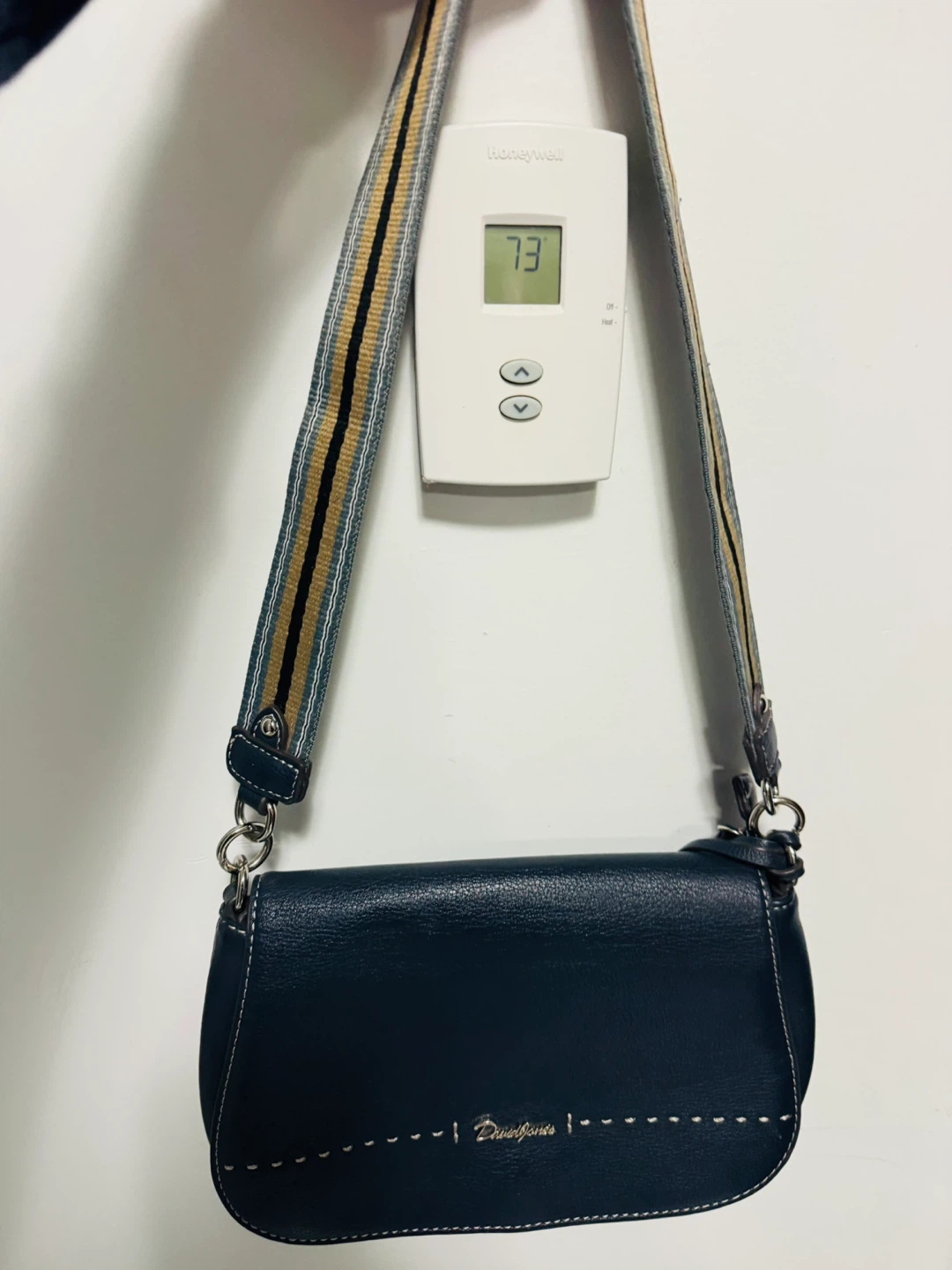 David Jones Dark Blue Shoulder Bag with Tassels - photo 2