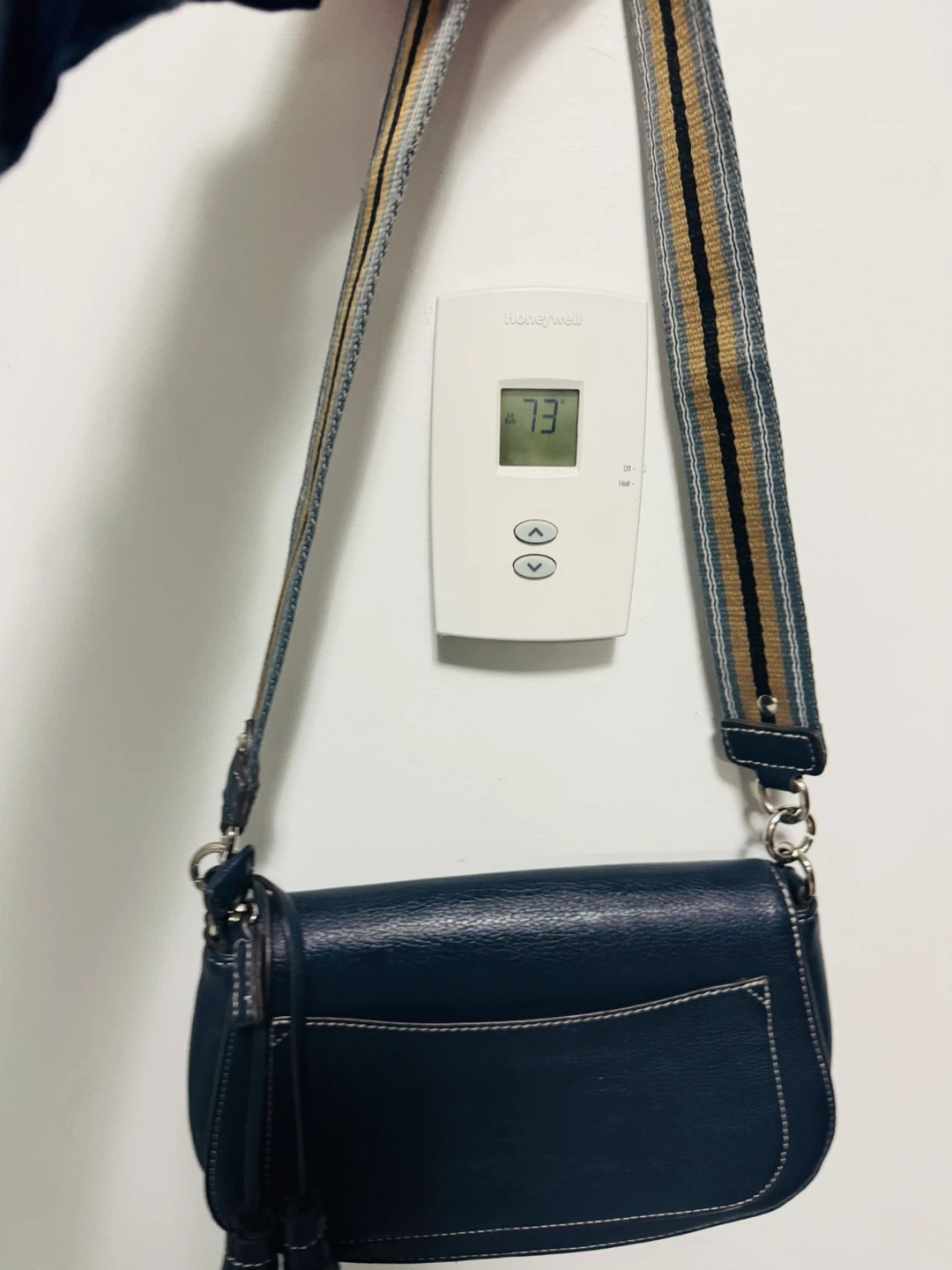 David Jones Dark Blue Shoulder Bag with Tassels - photo 3
