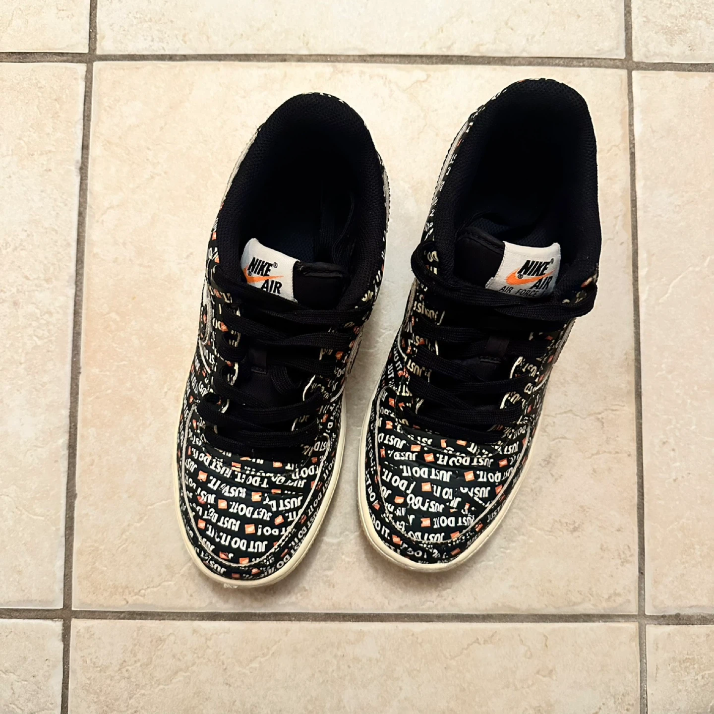 8W - Nike Air Force 1 '07 SE "Just Do It" All Over Print Sneaker - photo 2
