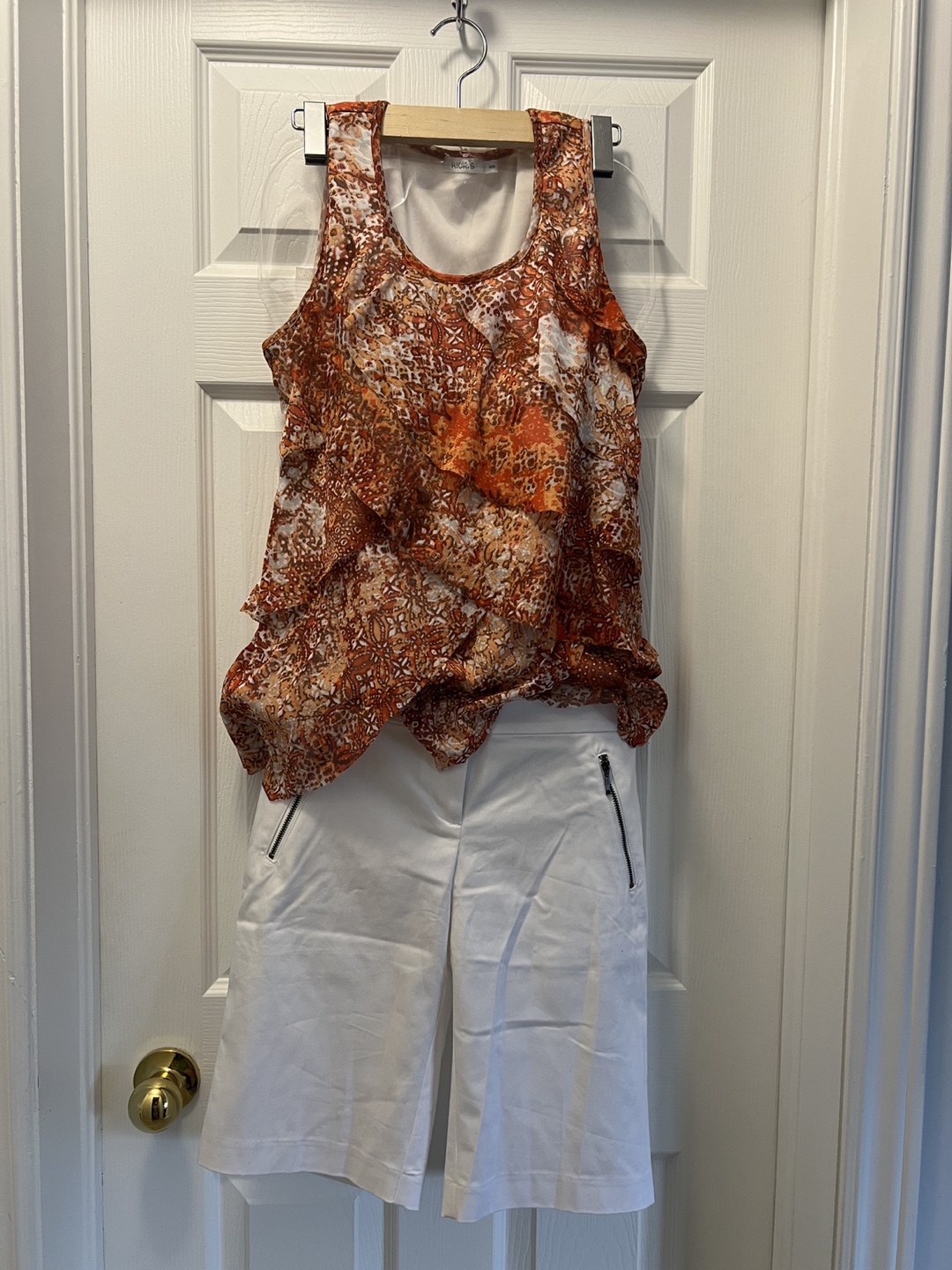 Brand new RICKI'S Women's White Shorts with top