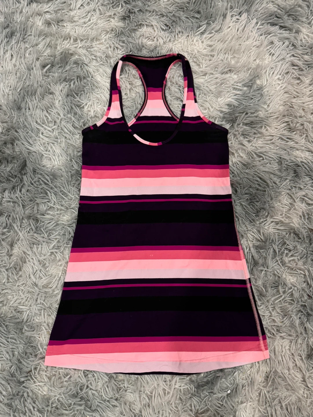 Lululemon Striped Racerback Tank Top