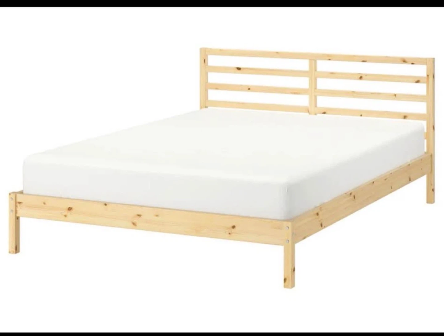 IKEA Bed Frame with mattress and waterproof mattress cover - photo 2