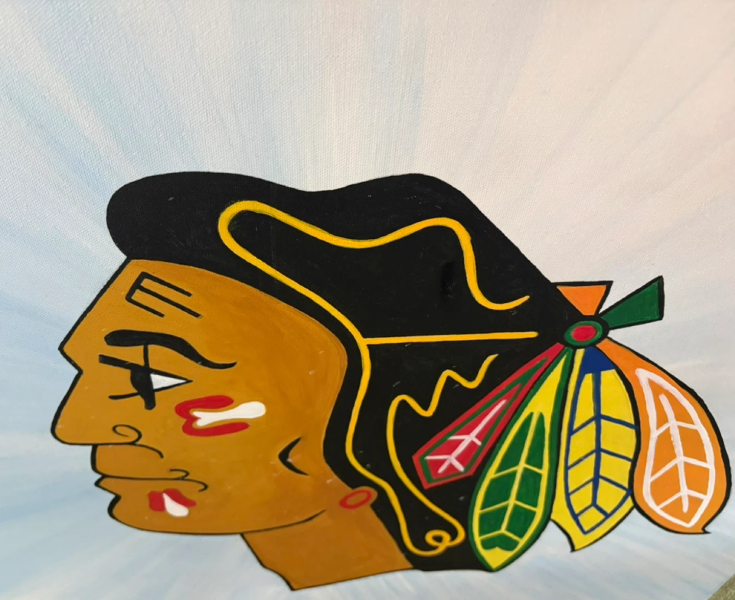Chicago Blackhawks Logo Canvas Art - photo 2
