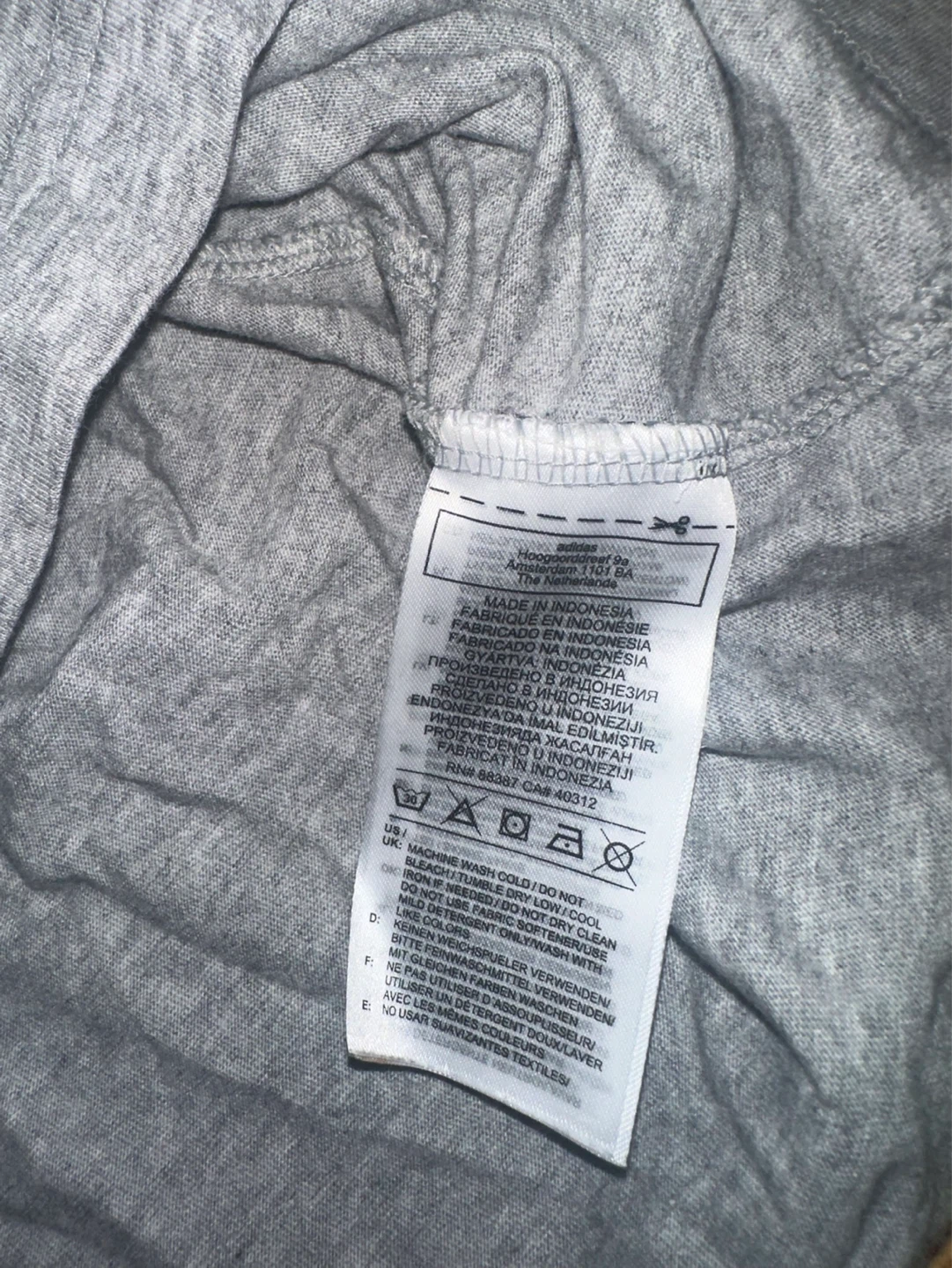 Adidas Grey T-Shirt Size M - photo 4