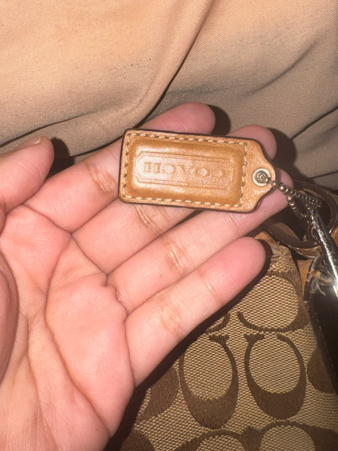 Coach Signature Canvas Shoulder Bag