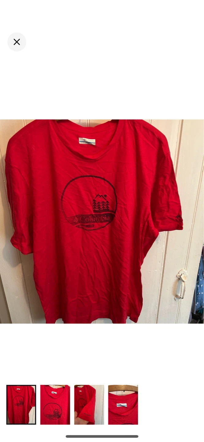 Columbia Red T-Shirt Size XXL