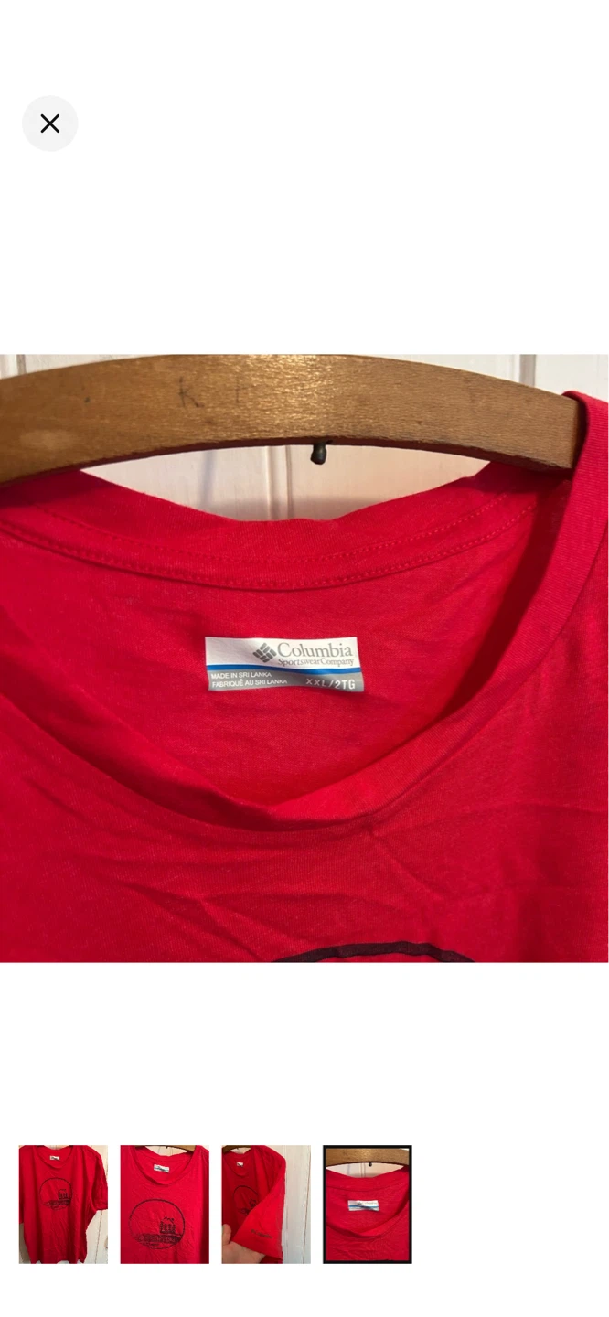 Columbia Red T-Shirt Size XXL - photo 4