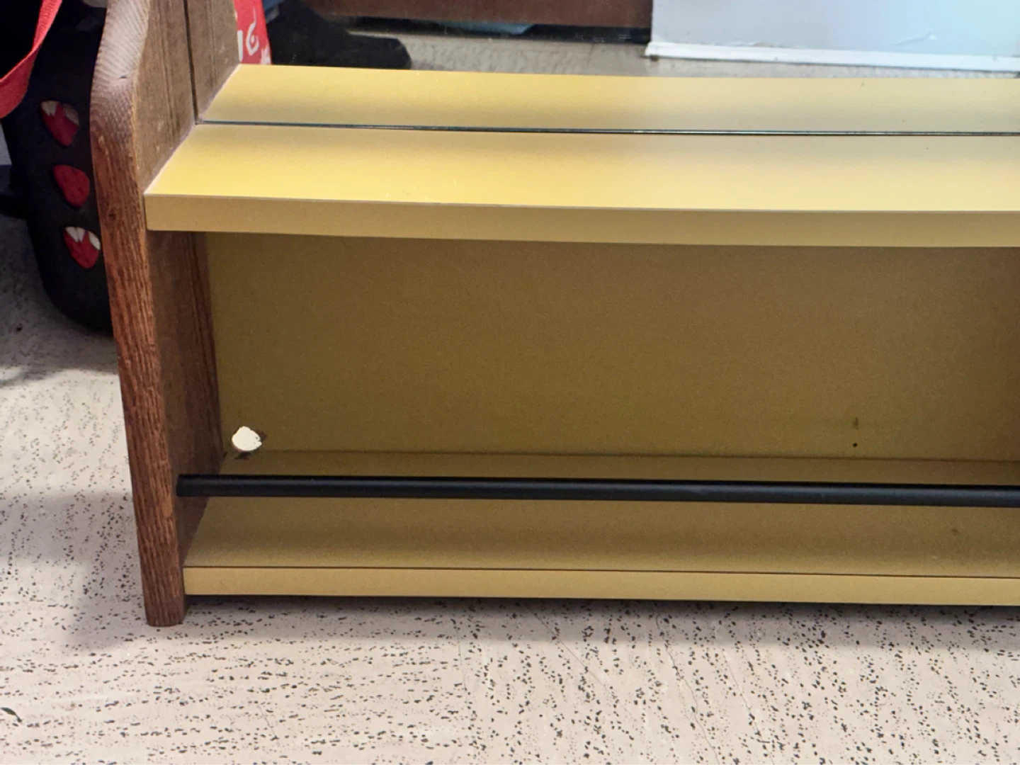 Large Mid Century Mirror and Shelf - photo 2