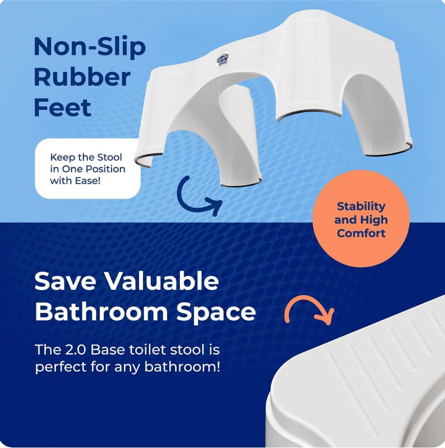 Squatty Potty 2.0 Base Toilet Stool (White) - photo 5