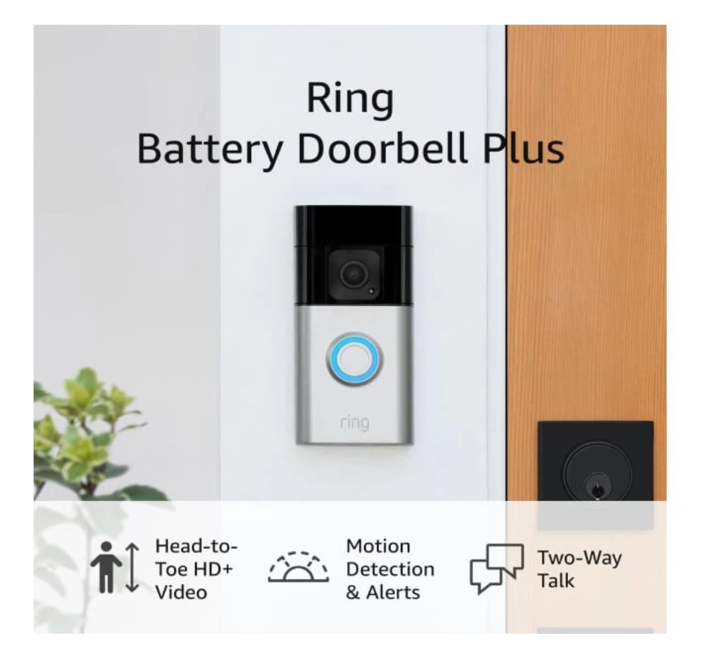 Ring Battery Doorbell Plus - 2nd Gen - With Accessories
