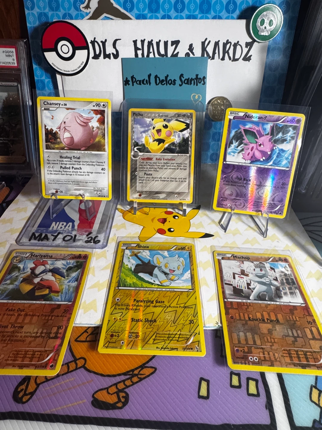 Collection of 6 Pokemon Trading Cards
