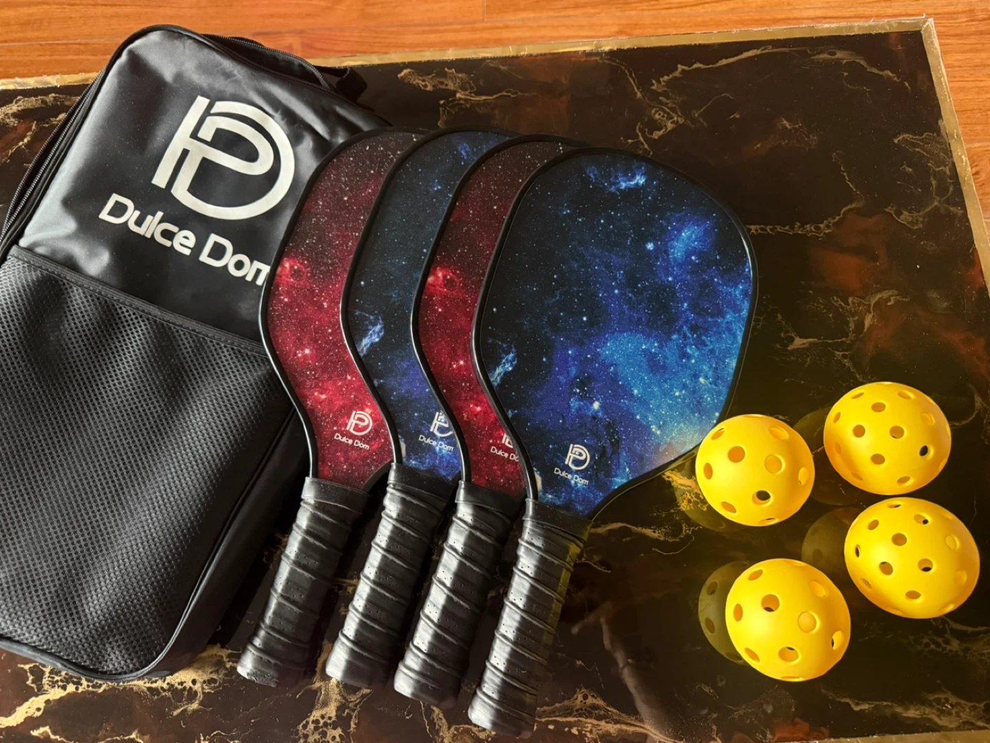 Dulce Dom Pickleball Paddle Set with Bag and Balls