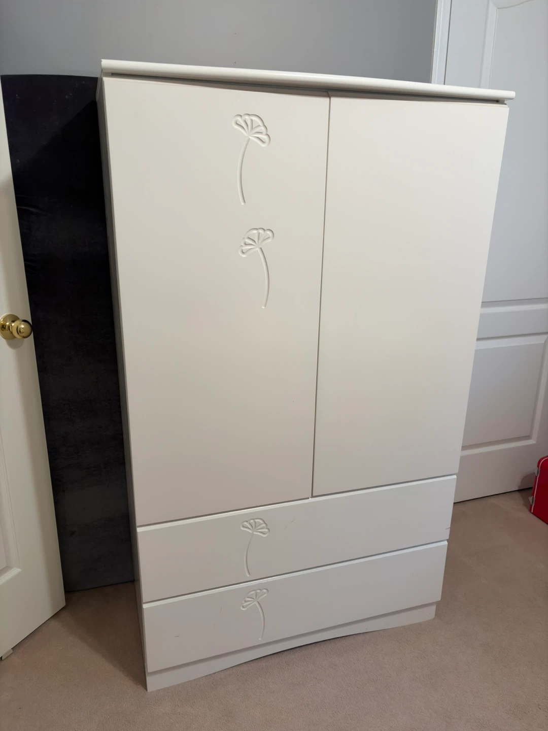 Canadian made White Wardrobe with Drawers & dresser
