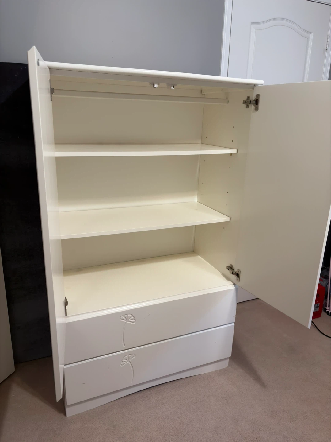 Canadian made White Wardrobe with Drawers & dresser - photo 2