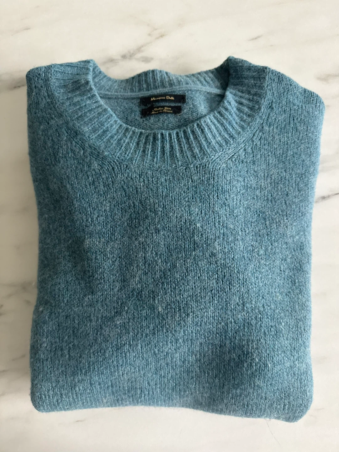 Massimo Dutti Blue Crew Neck Sweater - Size L - photo 2