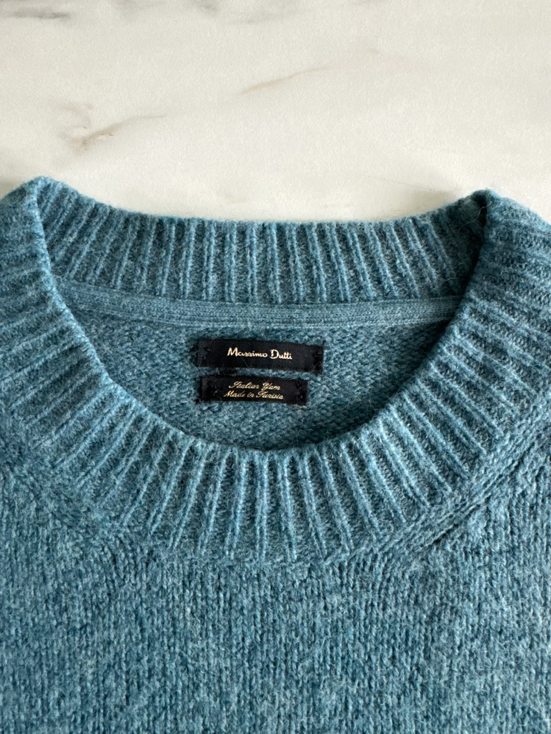 Massimo Dutti Blue Crew Neck Sweater - Size L - photo 4