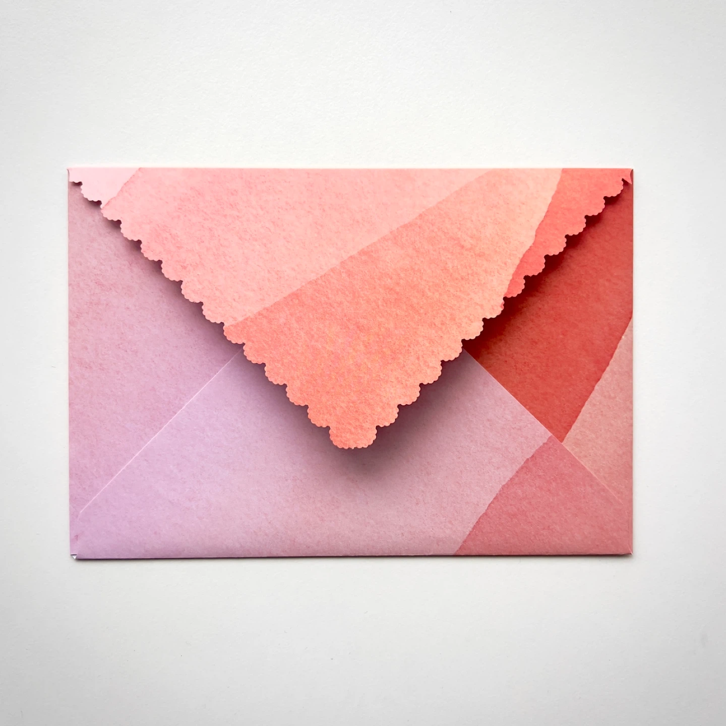 Handmade Red & Pink Envelope Set with Matching 5x7 Note Cards - photo 4