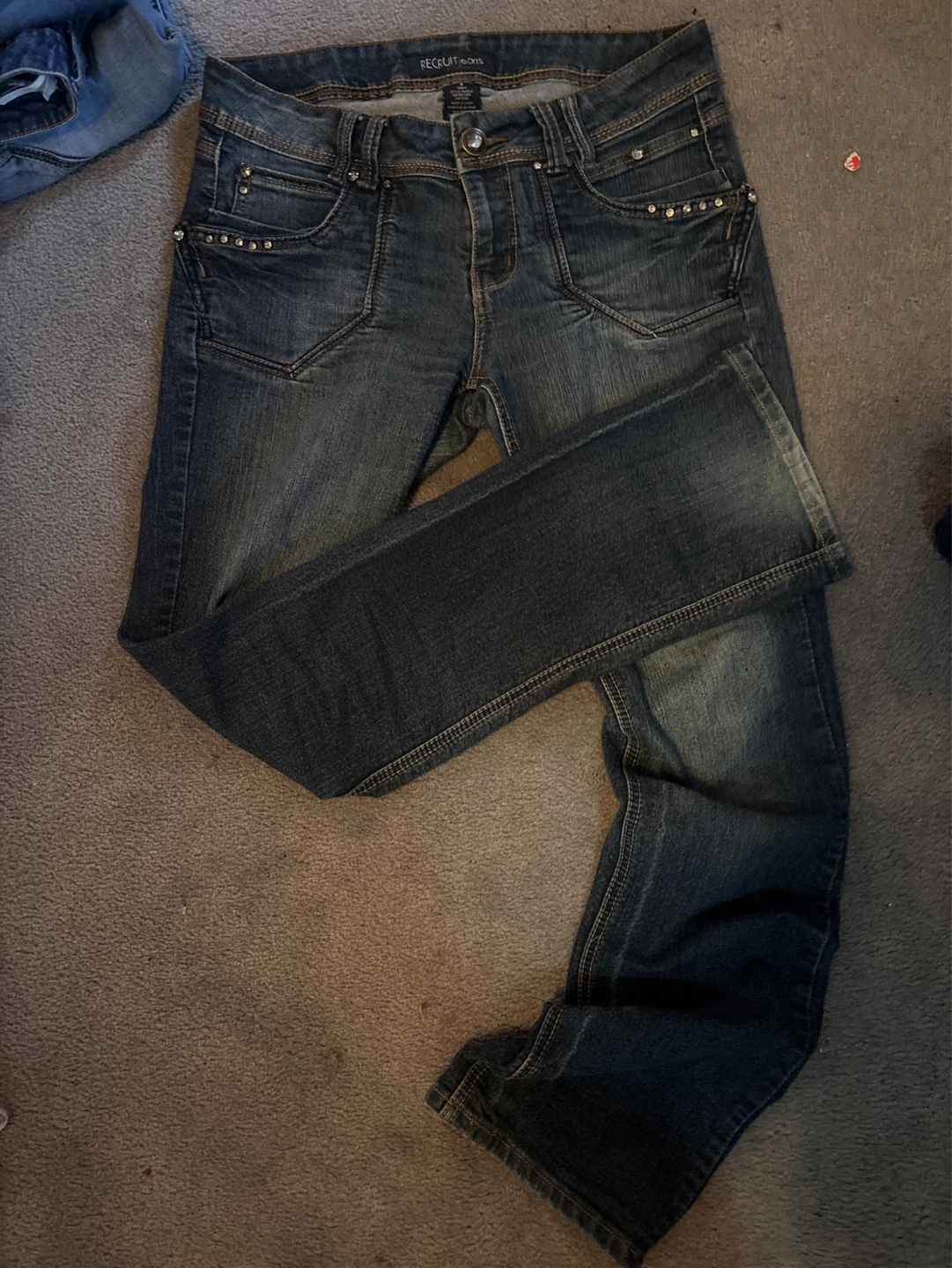 Recruit Jeans Women's Bootcut Embellished Denim Jeans Size 9