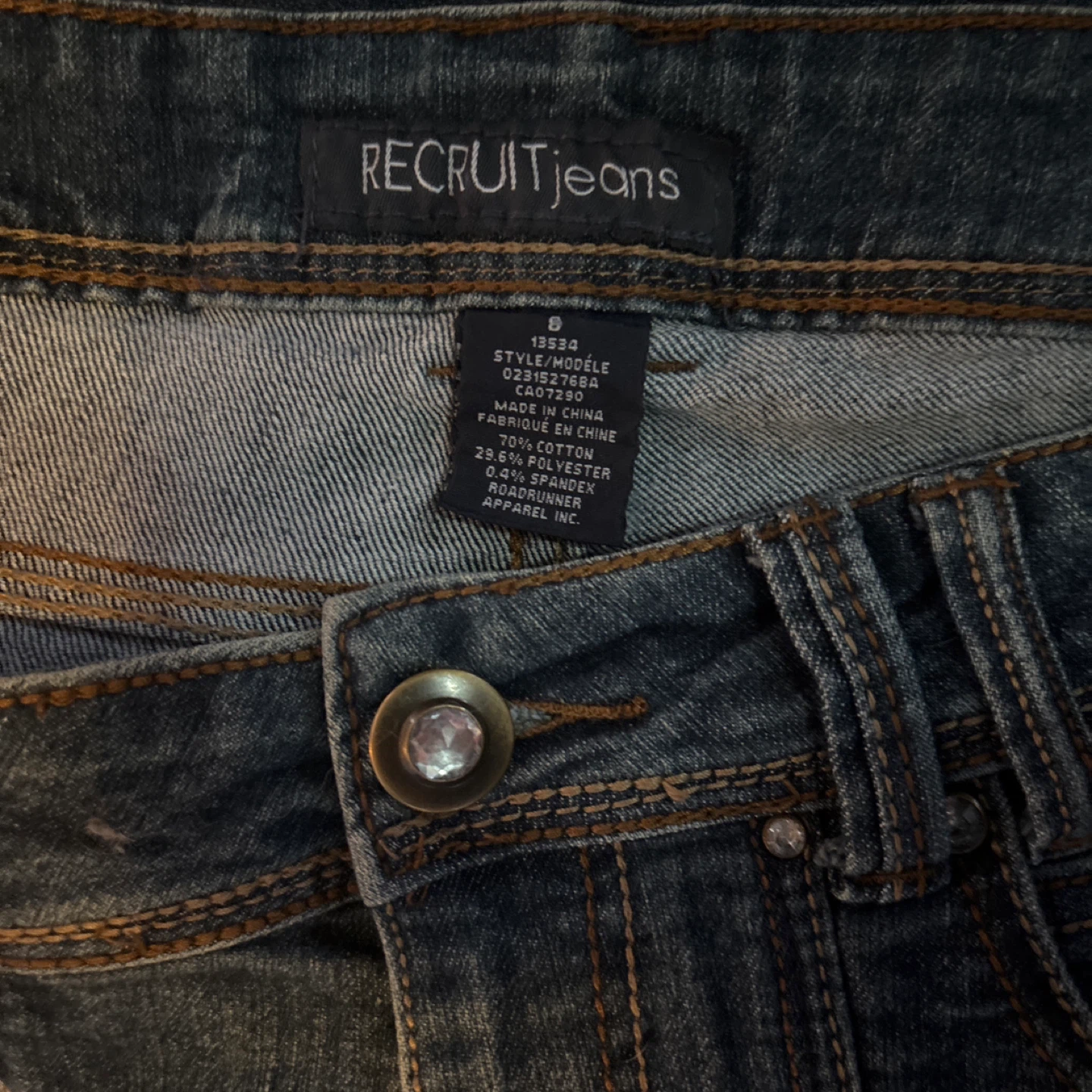 Recruit Jeans Women's Bootcut Embellished Denim Jeans Size 9 - photo 4