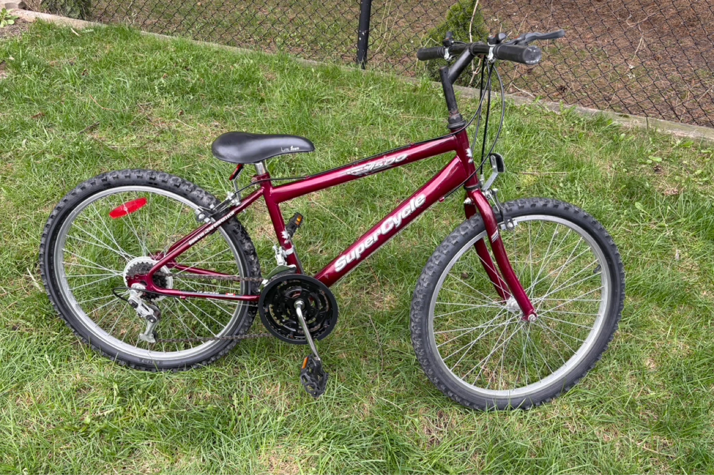 Super Cycle Mountain Bike - Burgundy