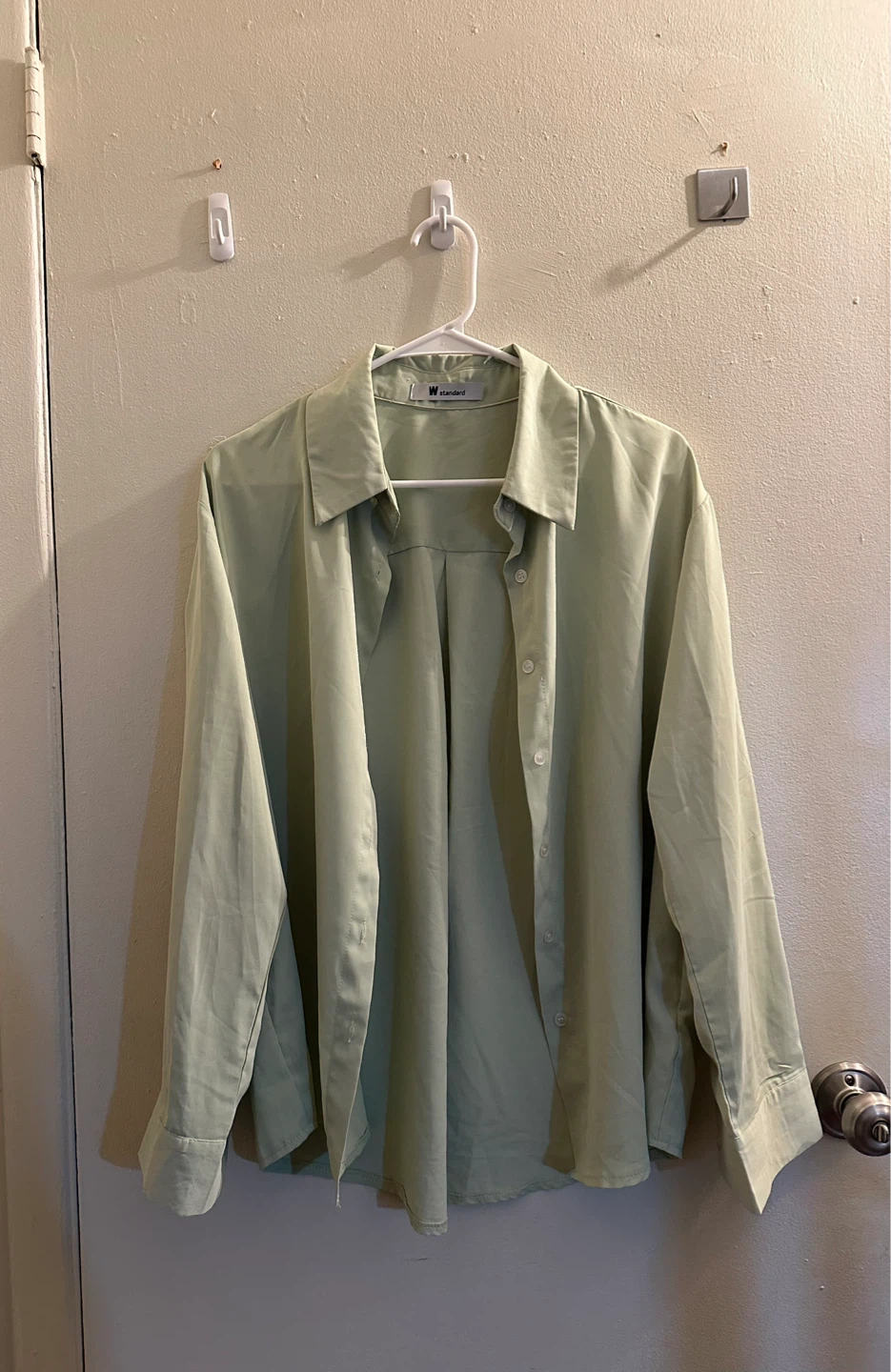 Light Green Button-Up Shirt