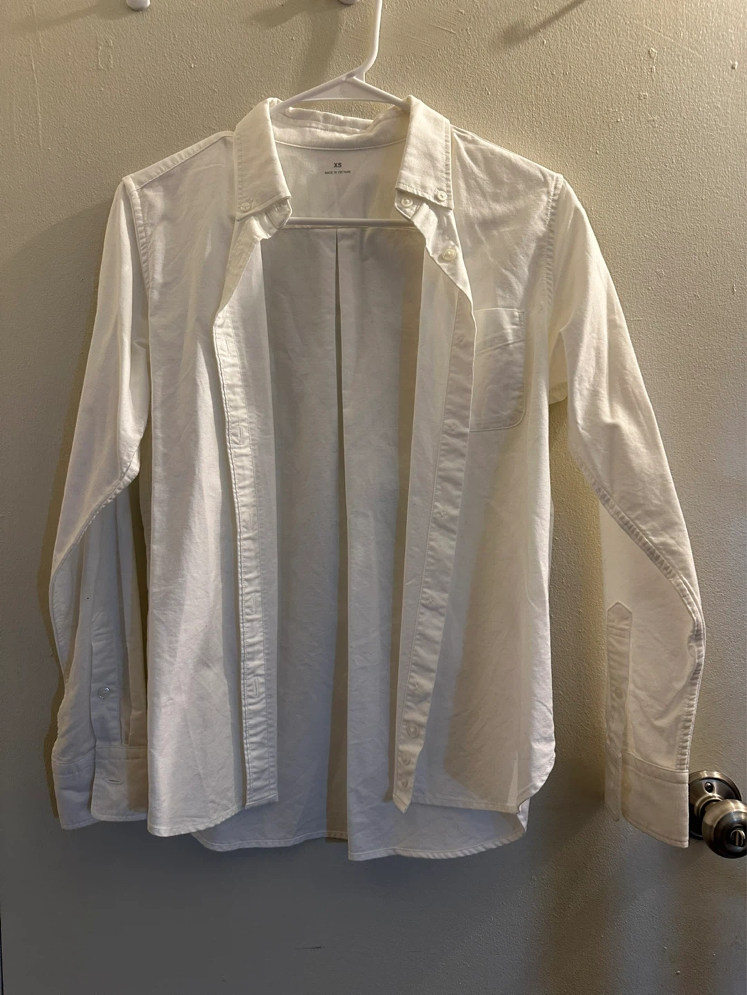 Muji Oxford Button-Down Shirt - White XS