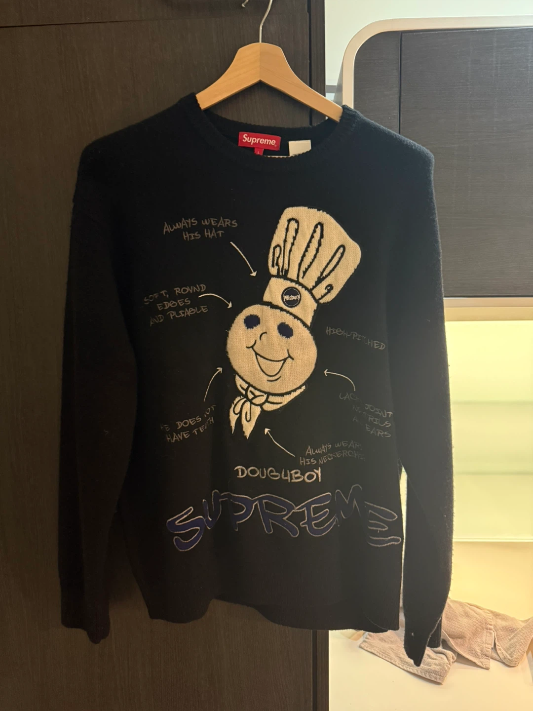 Supreme Doughboy Sweater Black Size L