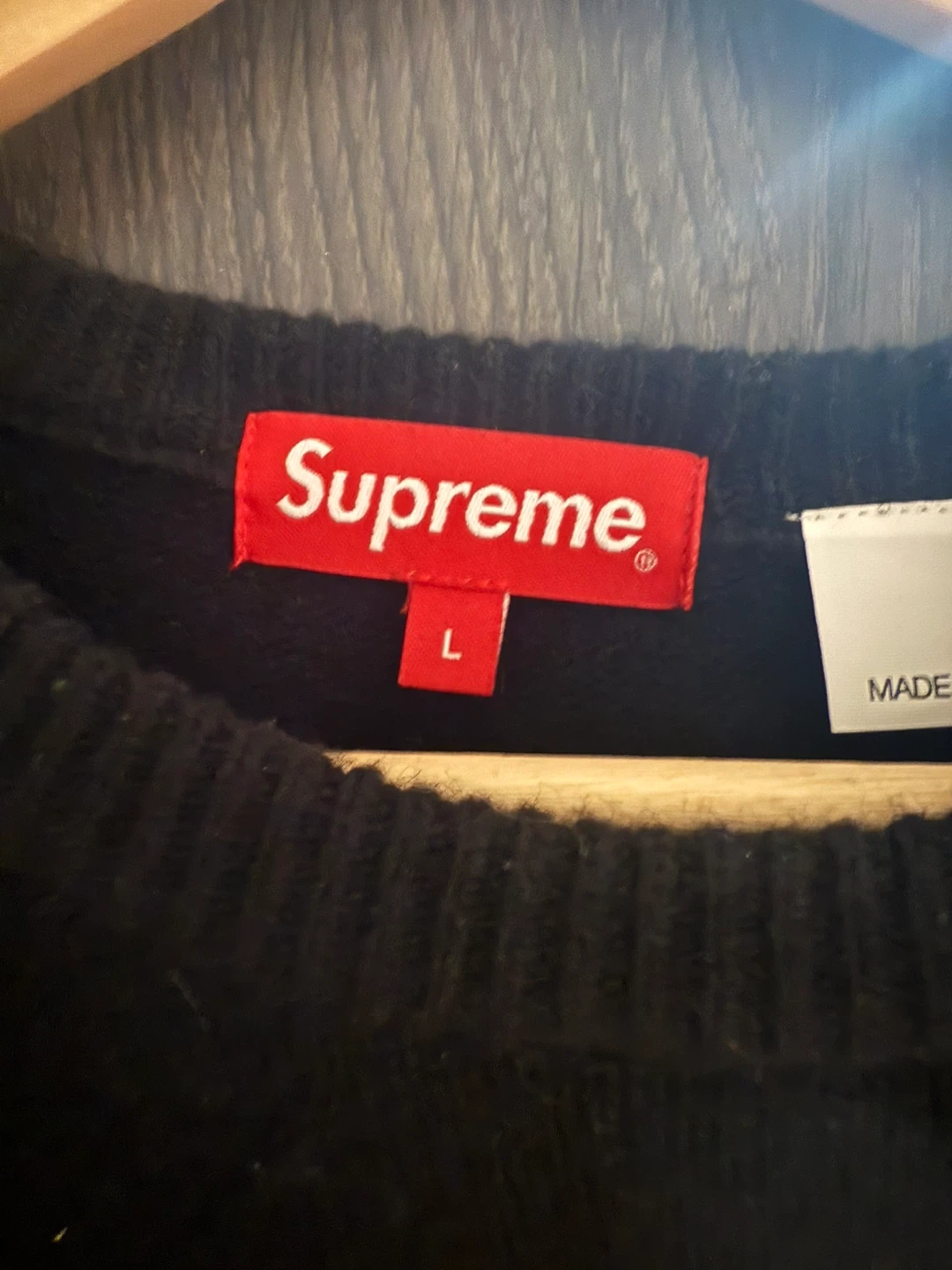 Supreme Doughboy Sweater Black Size L - photo 4