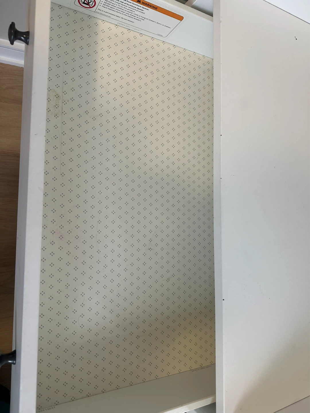 White 3-Drawer Dresser with Changing Topper - photo 2