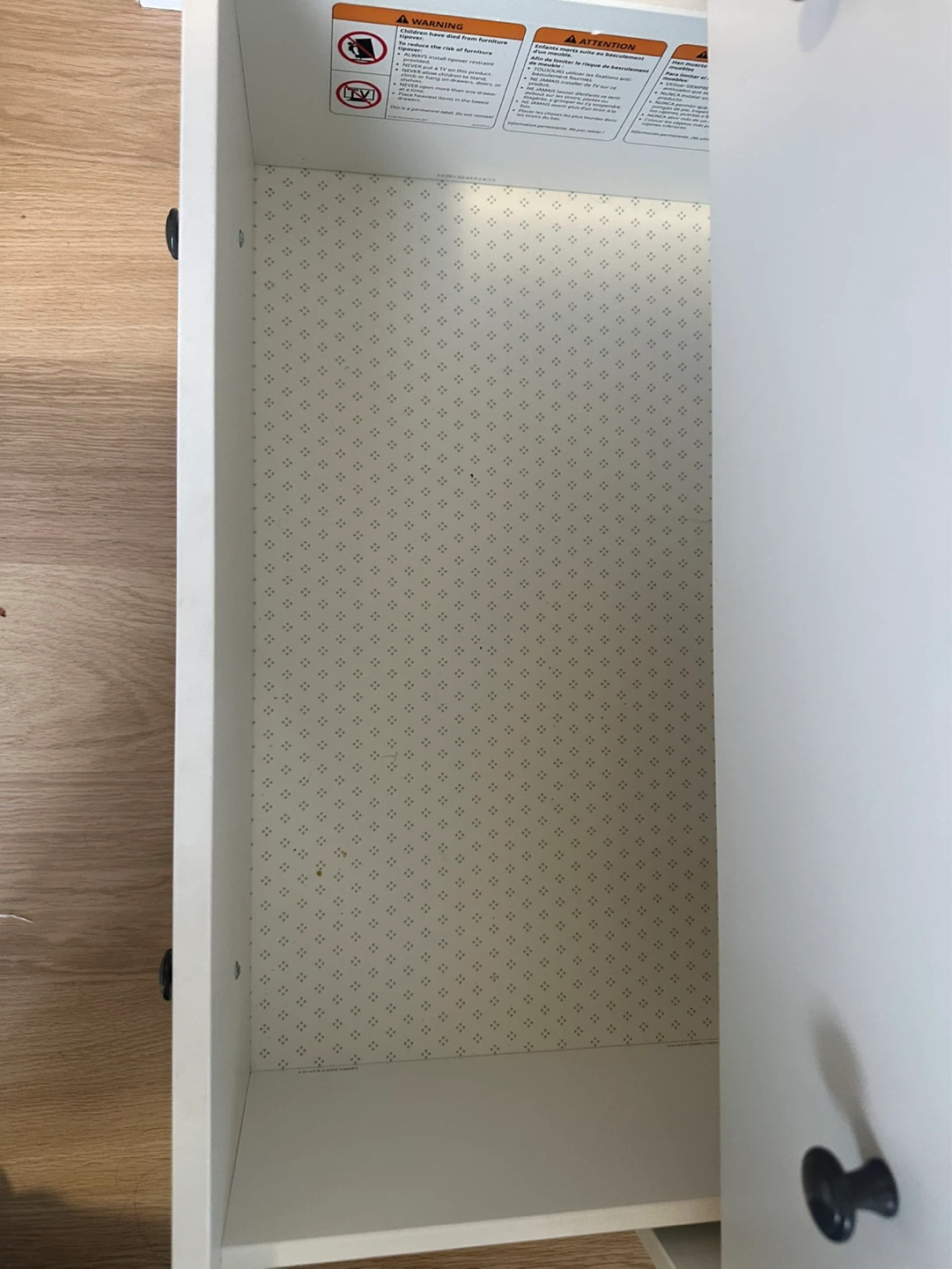 White 3-Drawer Dresser with Changing Topper - photo 3