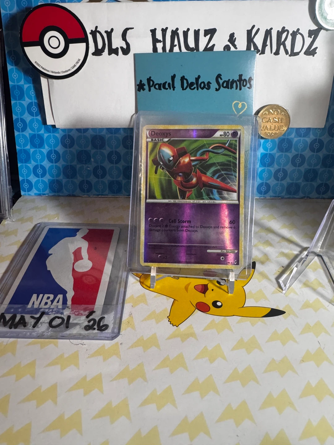Deoxys reverse holo Pokemon Card