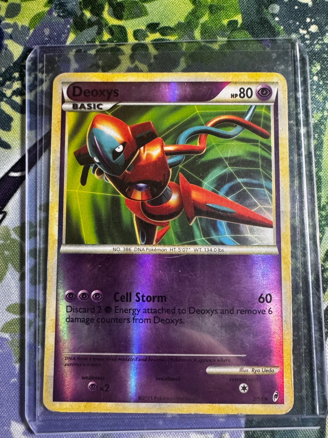 Deoxys reverse holo Pokemon Card - photo 2