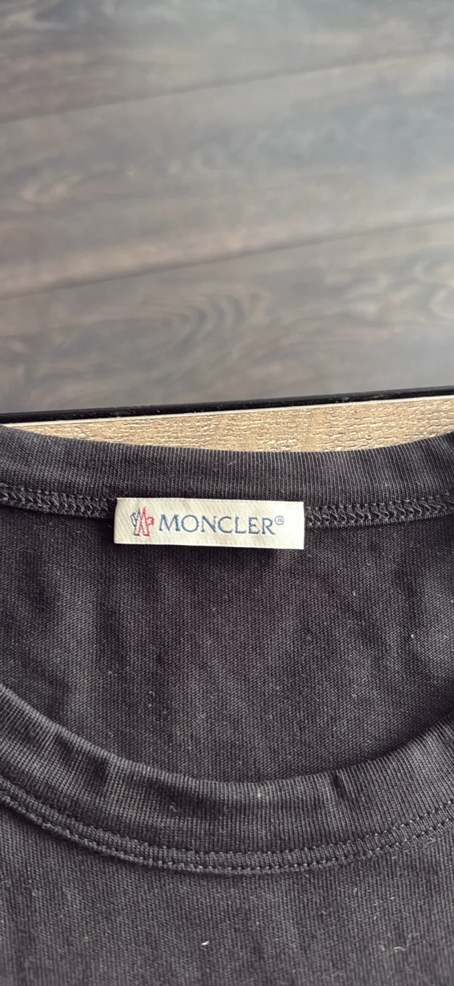 Moncler Black Logo T-Shirt - photo 2