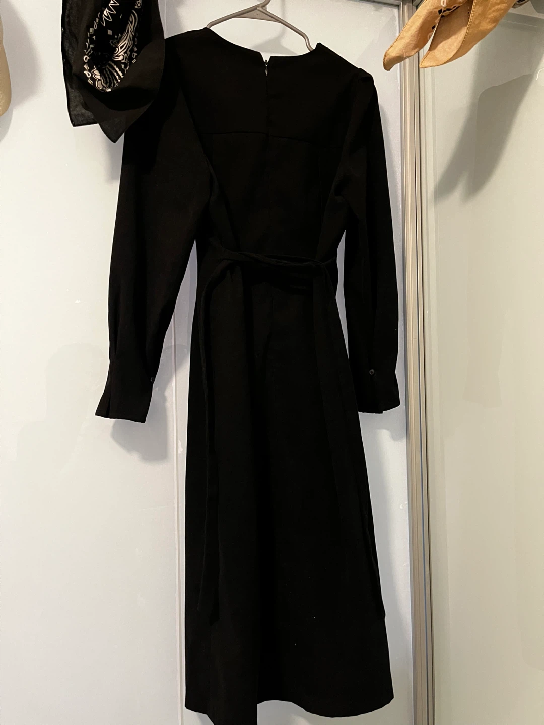 Black Button-Up Midi Dress - Size S - photo 2