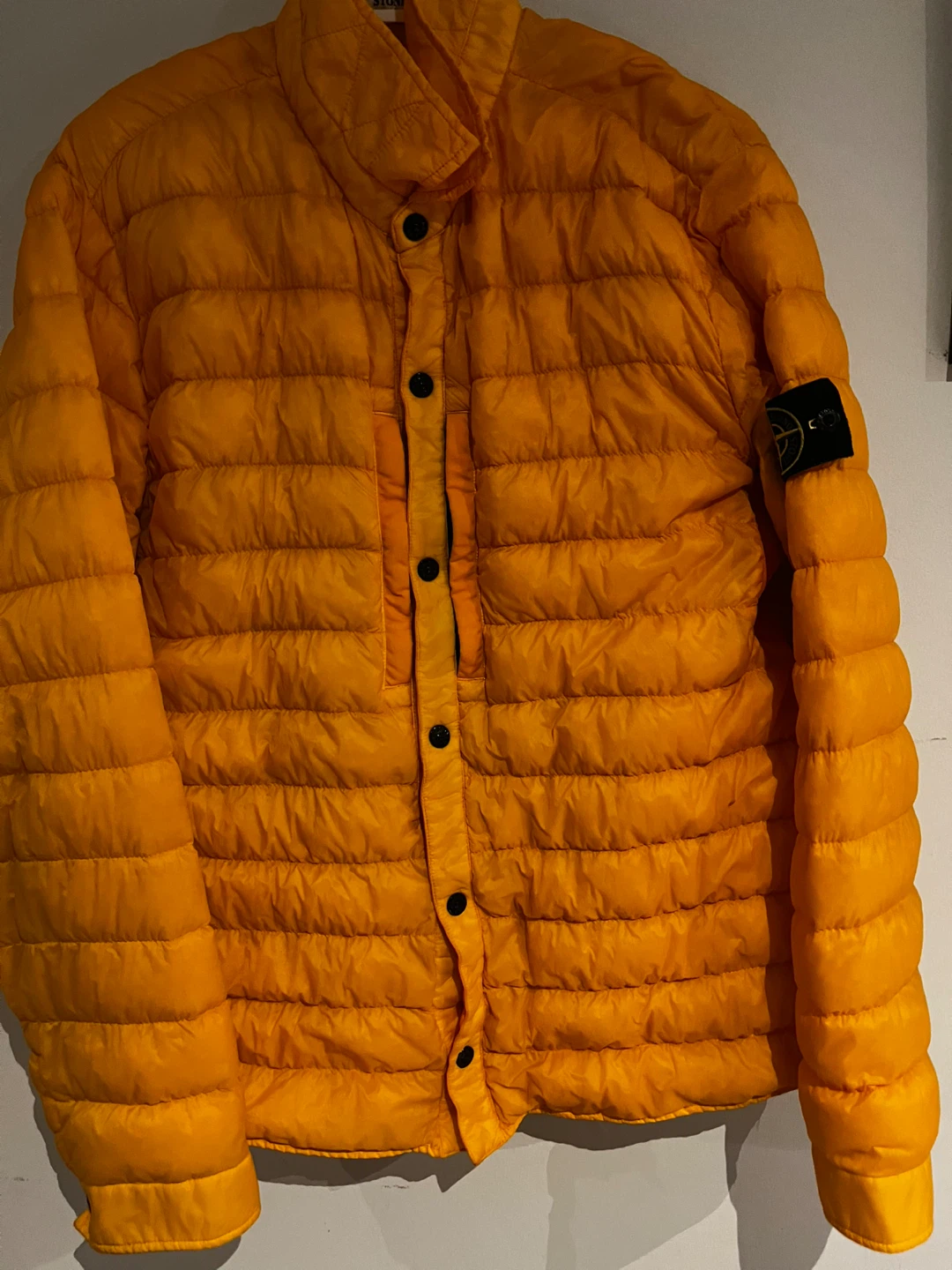 Stone Island Puffer Jacket - yellow