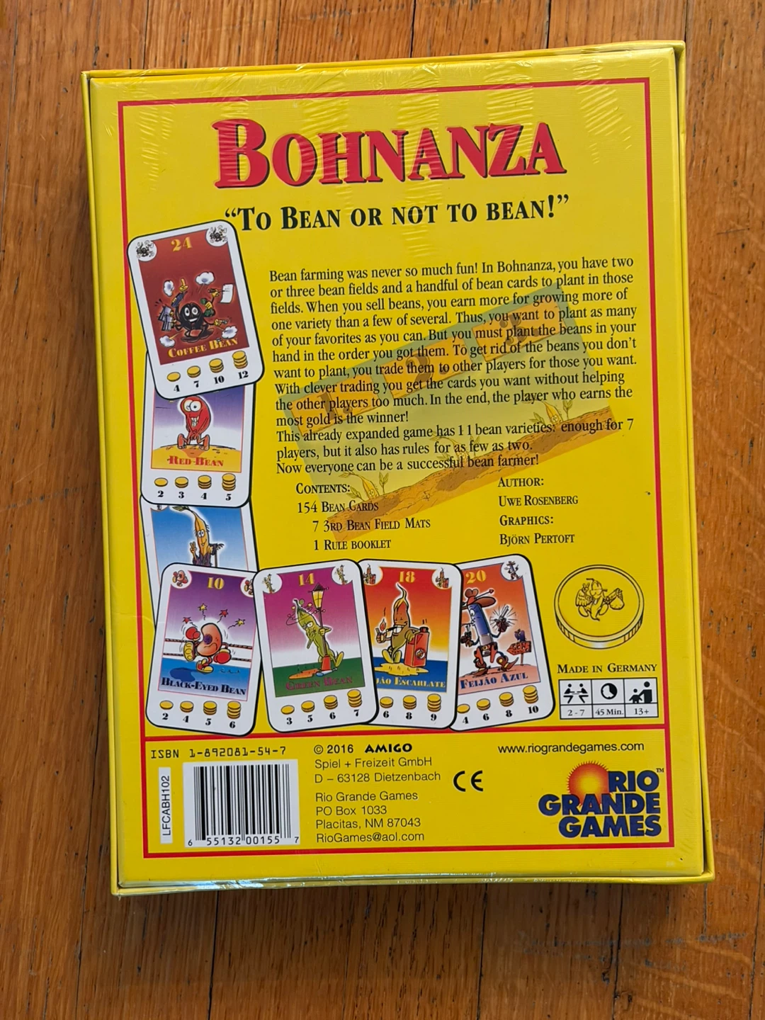Bohnanza "To Bean or Not to Bean!" Card Game - photo 2