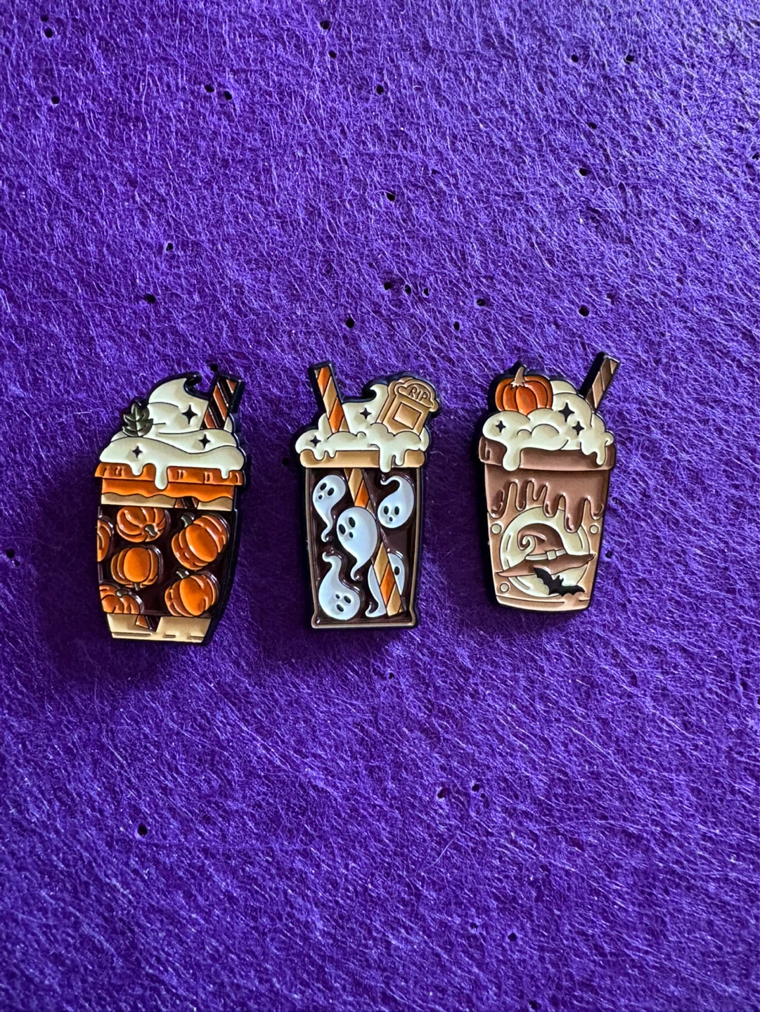 Halloween Frappe Enamel Pins $5 each