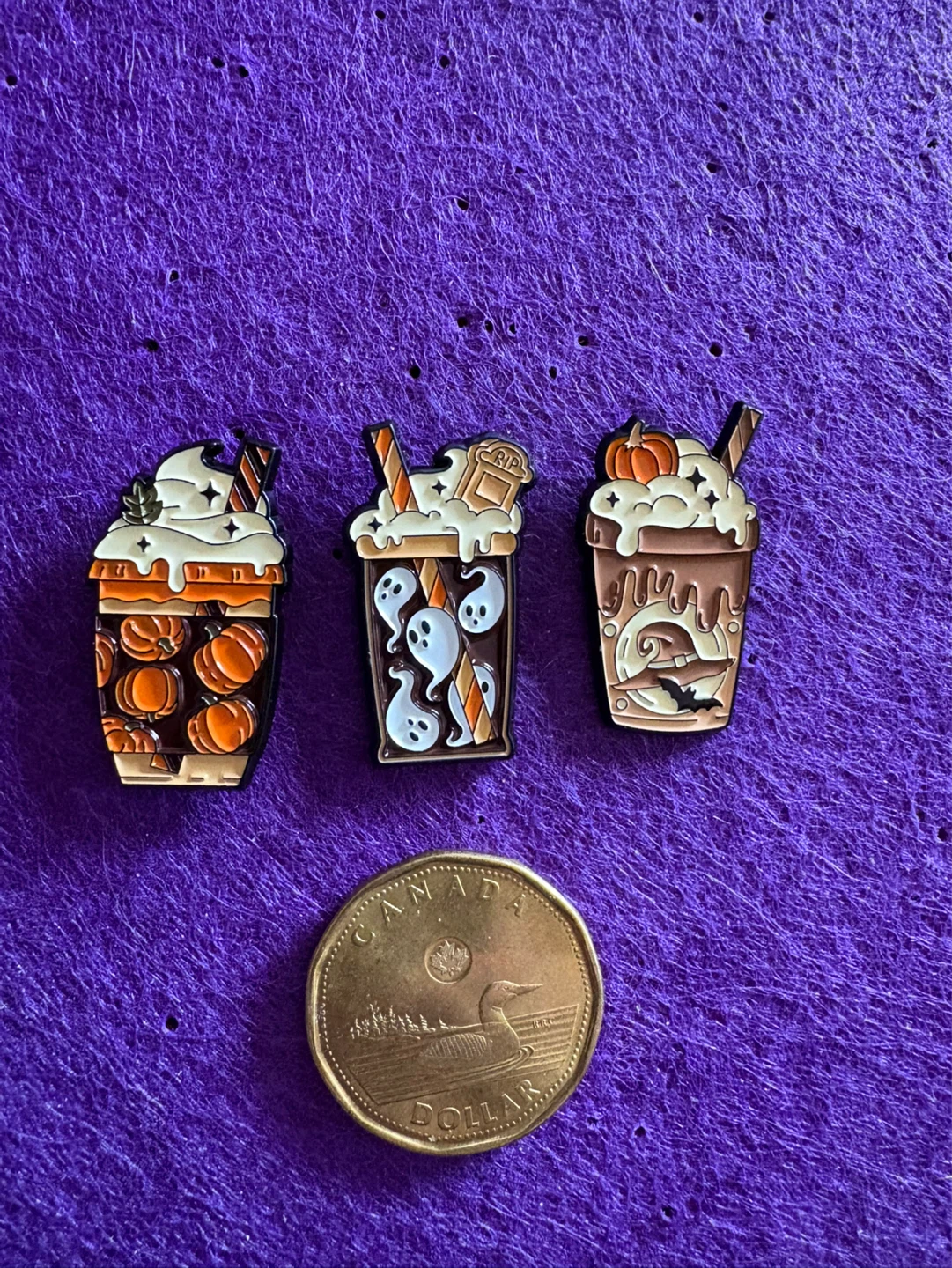 Halloween Frappe Enamel Pins $5 each - photo 3