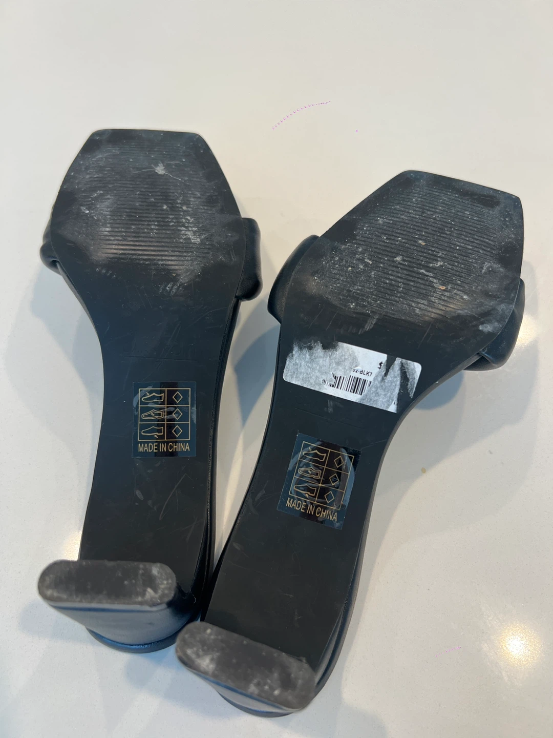 OAK+FORT Black Heeled Mules size 6.5 - photo 4