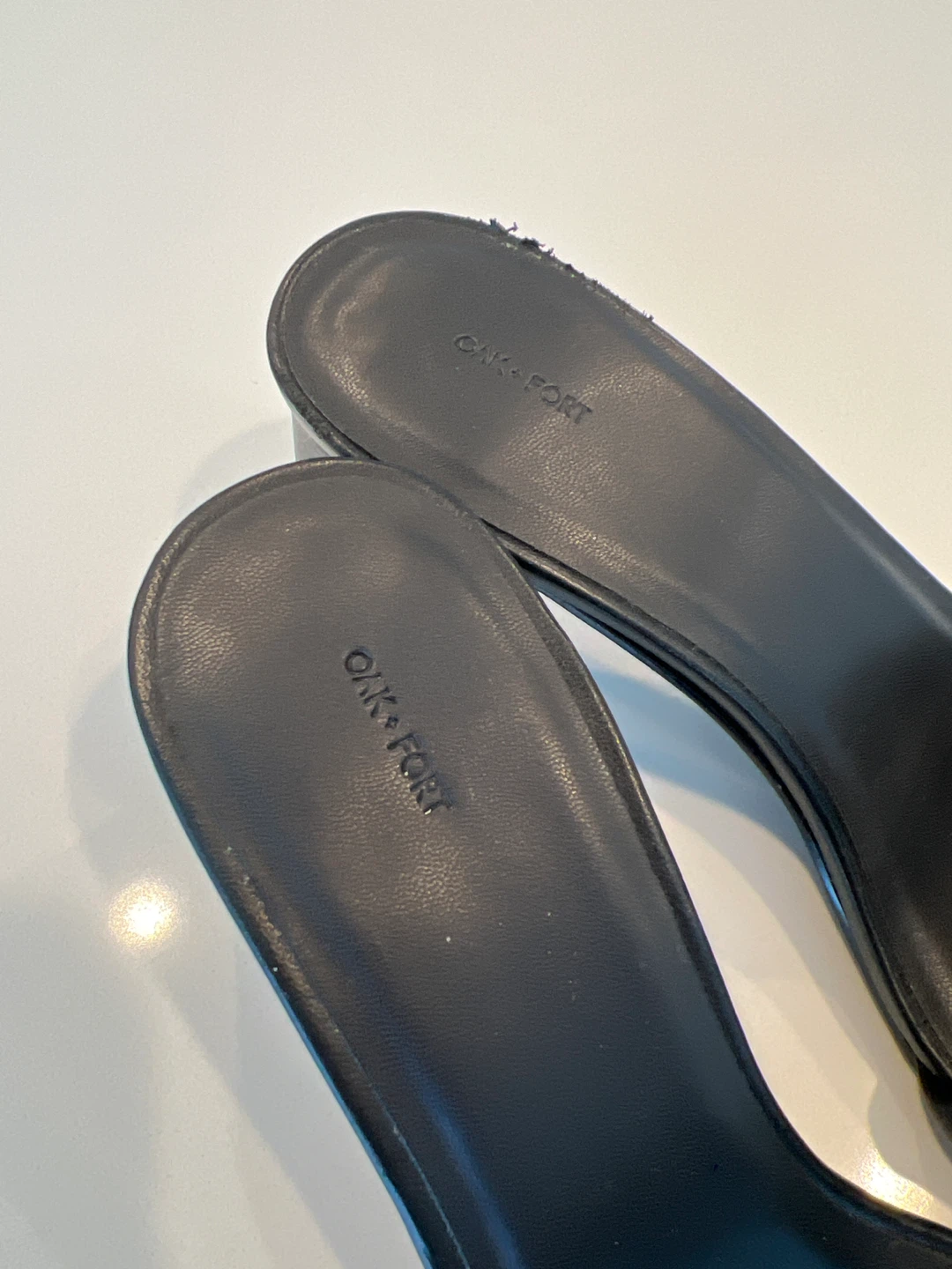 OAK+FORT Black Heeled Mules size 6.5 - photo 2
