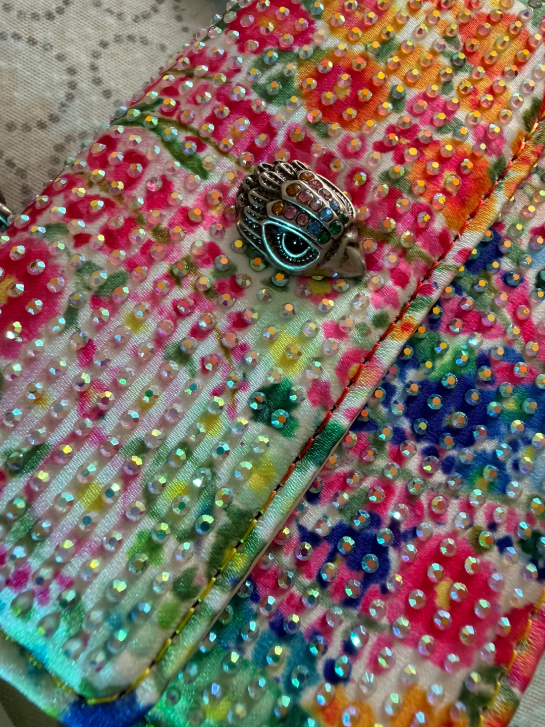 Kurt Geiger London Multicolor Floral Mini Kensington Bag