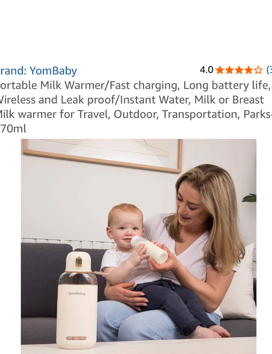 YomBaby Portable Milk Warmer 270ml - photo 3