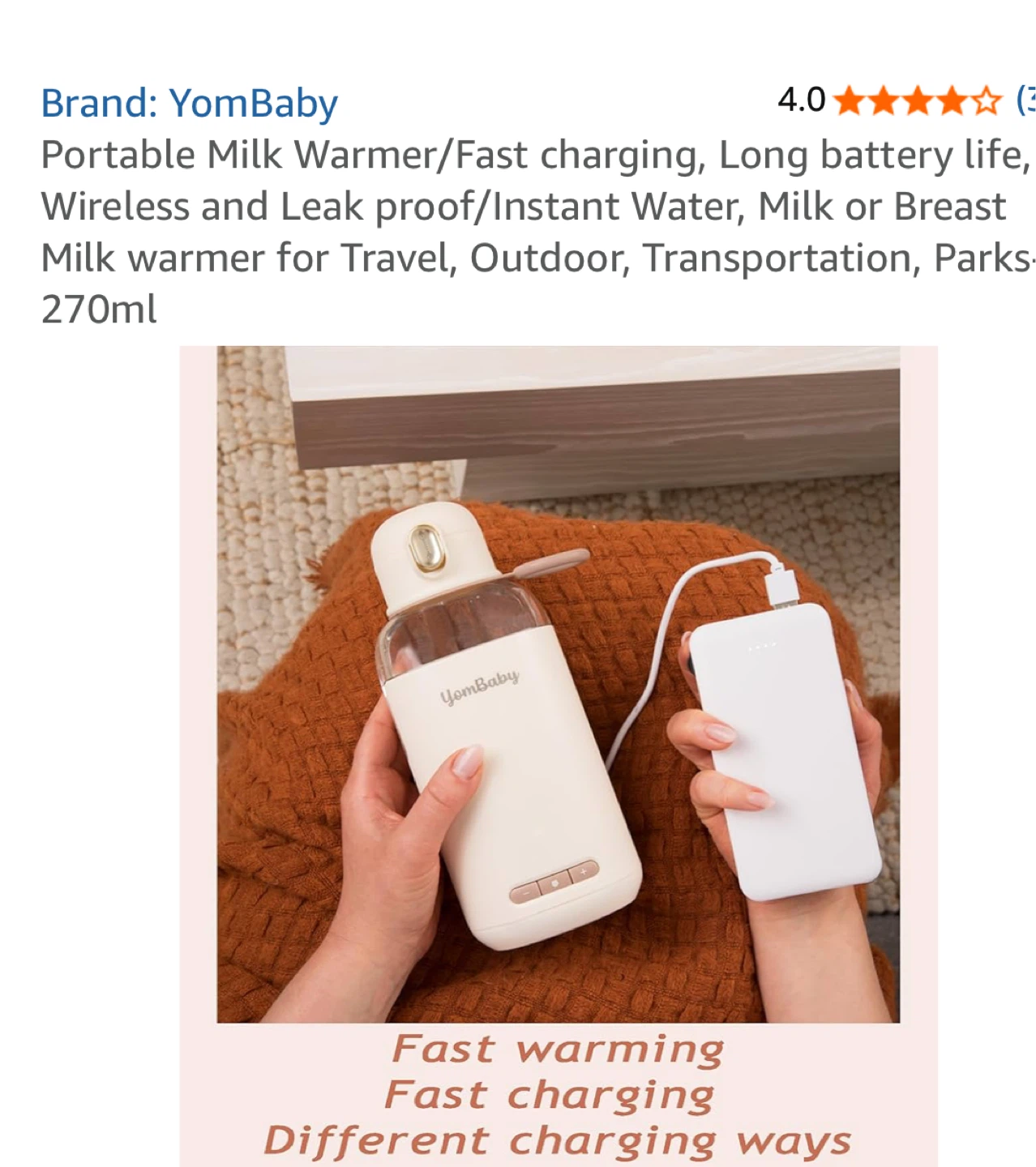 YomBaby Portable Milk Warmer 270ml - photo 4