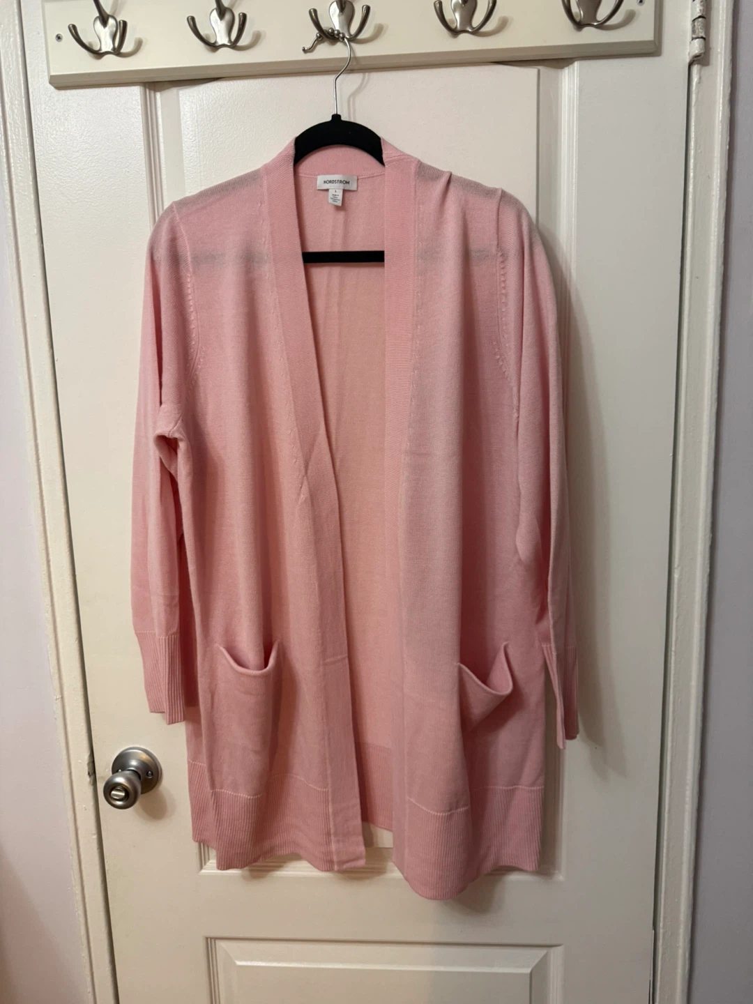 Nordstrom Pink Cardigan Sweater Size L