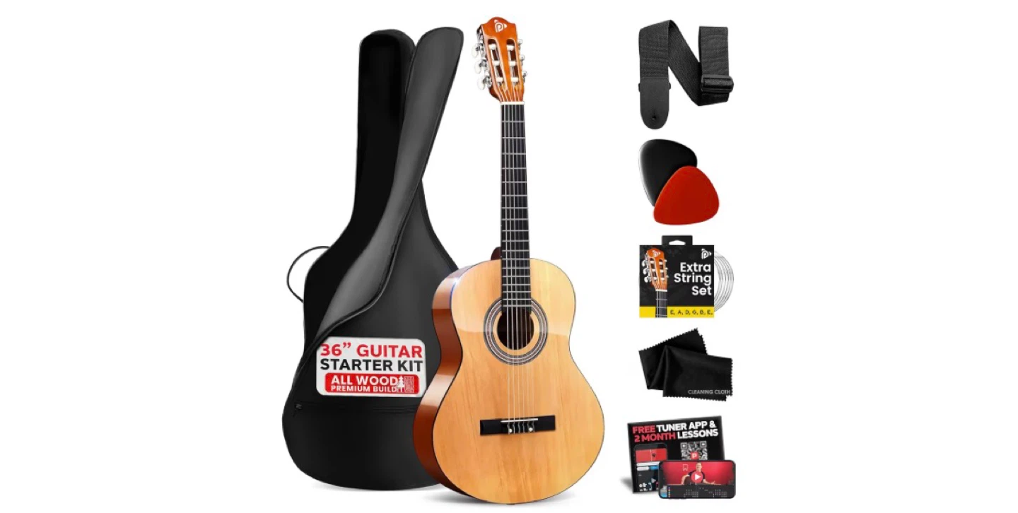 Pyle 36" Classical Guitar Starter Kit - 3/4 Size