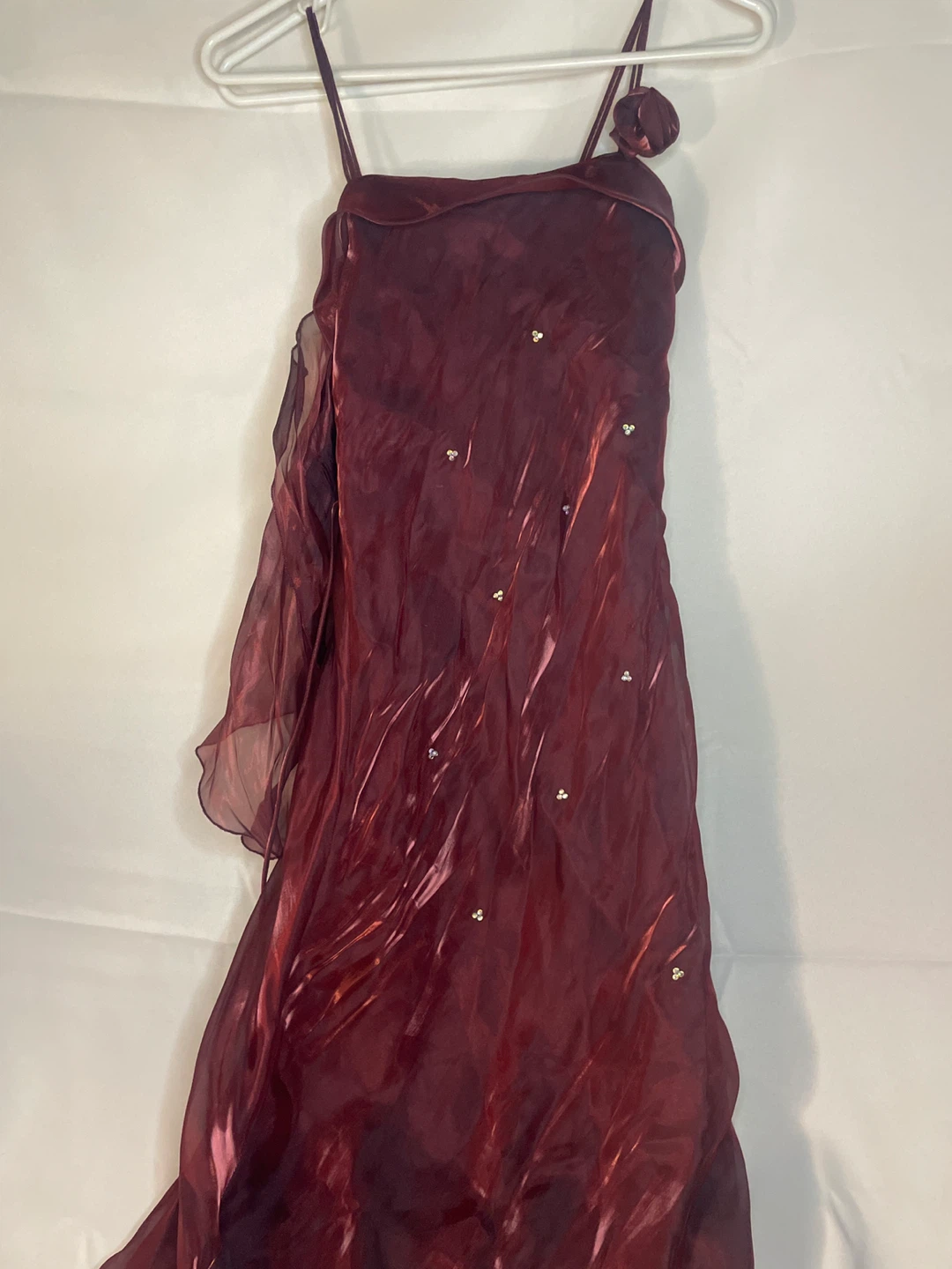Good Girl burgundy dress with embellishments