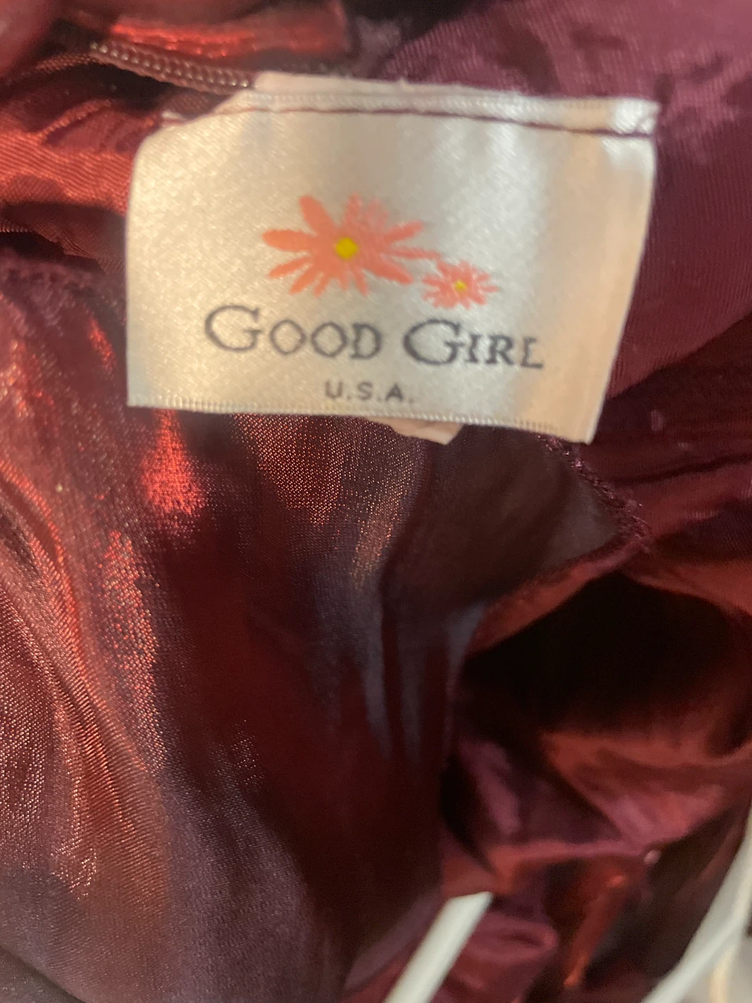 Good Girl burgundy dress with embellishments - photo 3